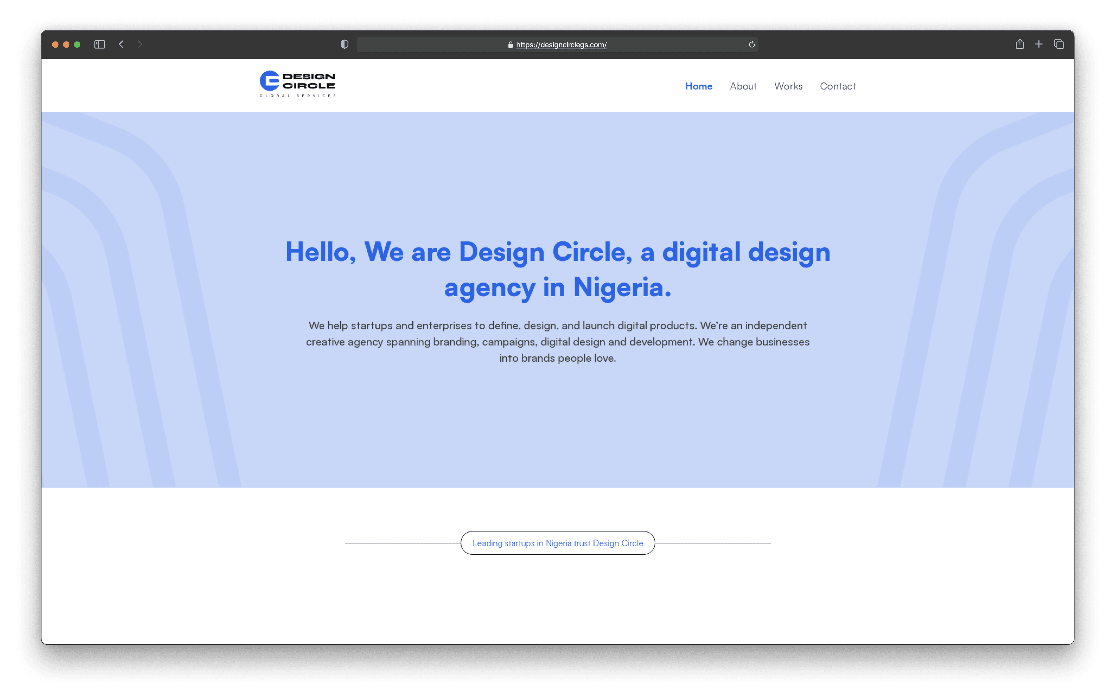 Design Circle page